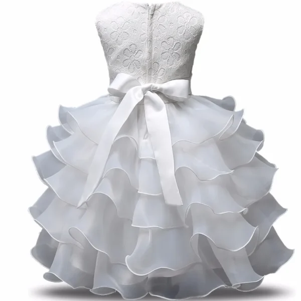 0-8 Yrs Flower Girls Dress Wedding Birthday Dress First Communion Dresses for Girls Baby Girl Baptism Dress Tutu Party Vestidos - Image 3