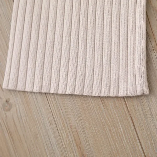 Autumn Korean Style Knitted Wide Leg Pants for Kids Casual Loose Striped Sweater Trousers Boys And Girls Loose Fit Pants - Image 6