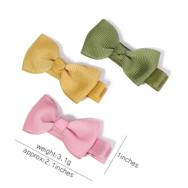 BABY BOWS 20/40Pcs 2'' Solid Ribbon Bowknot Hair Clips for Kids Girls Handmade Candy Hairpin Barrette Headwear Hair Accessories - Image 6