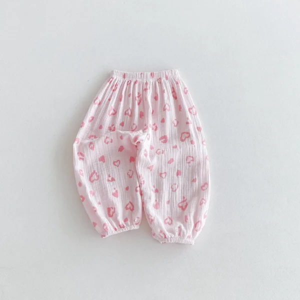 2024 New Summer Clothing Cartoon Pattern Fashion Loose Children's Trousers Boys And Girls Clothes Thin Kids Anti-mosquito Pants - Image 4