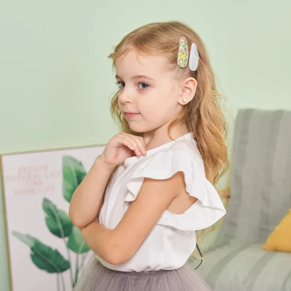 New 5Pcs BB Clips Set for Kids Hair Accessories Sweet Printe Hairbangs Hairclip Girls Barrette Ins Style Daisy Hairpin Ornaments - Image 4