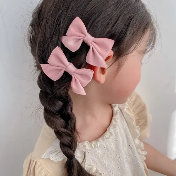 2PCS New Cute Bow Headgear Sweet Little Girl Hair Accessories Summer Girls Net Red Clips Baby Hairpins Children Hair Clips Gifts - Image 5