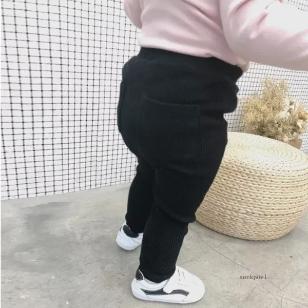 New Baby Girls Boys Leggings Cotton Big PP Pants Spring Autumn Kids Girl Pants Fashion High Waist Long Trousers Children's Pant - Image 3