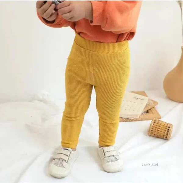 New Baby Girls Boys Leggings Cotton Big PP Pants Spring Autumn Kids Girl Pants Fashion High Waist Long Trousers Children's Pant - Image 6